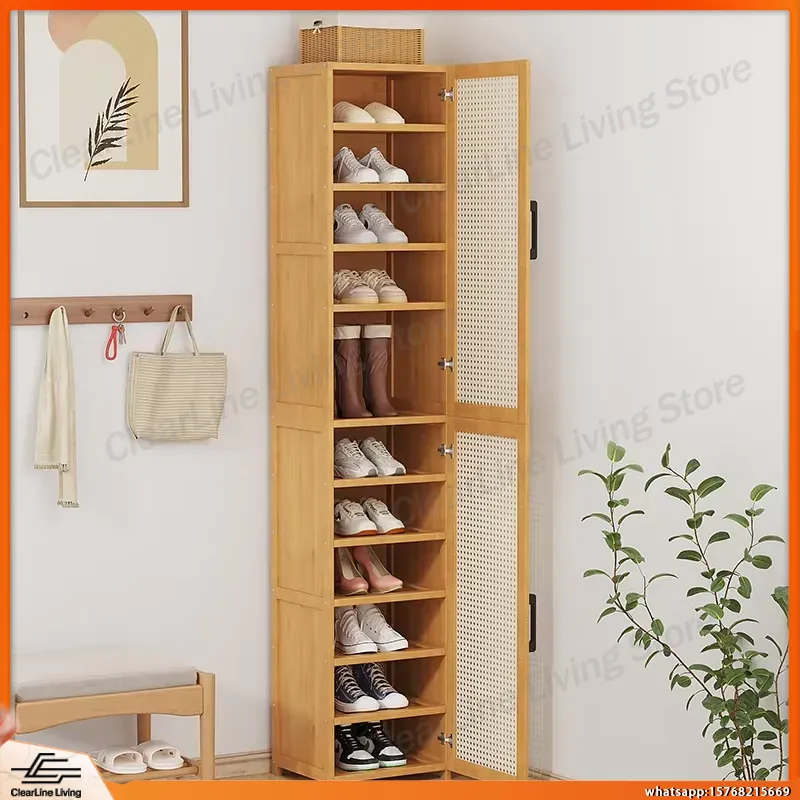 Modern Multi-Layer Shoe Rack f - Shoe Rack Cabinet Narrow Entryway 评论和价格