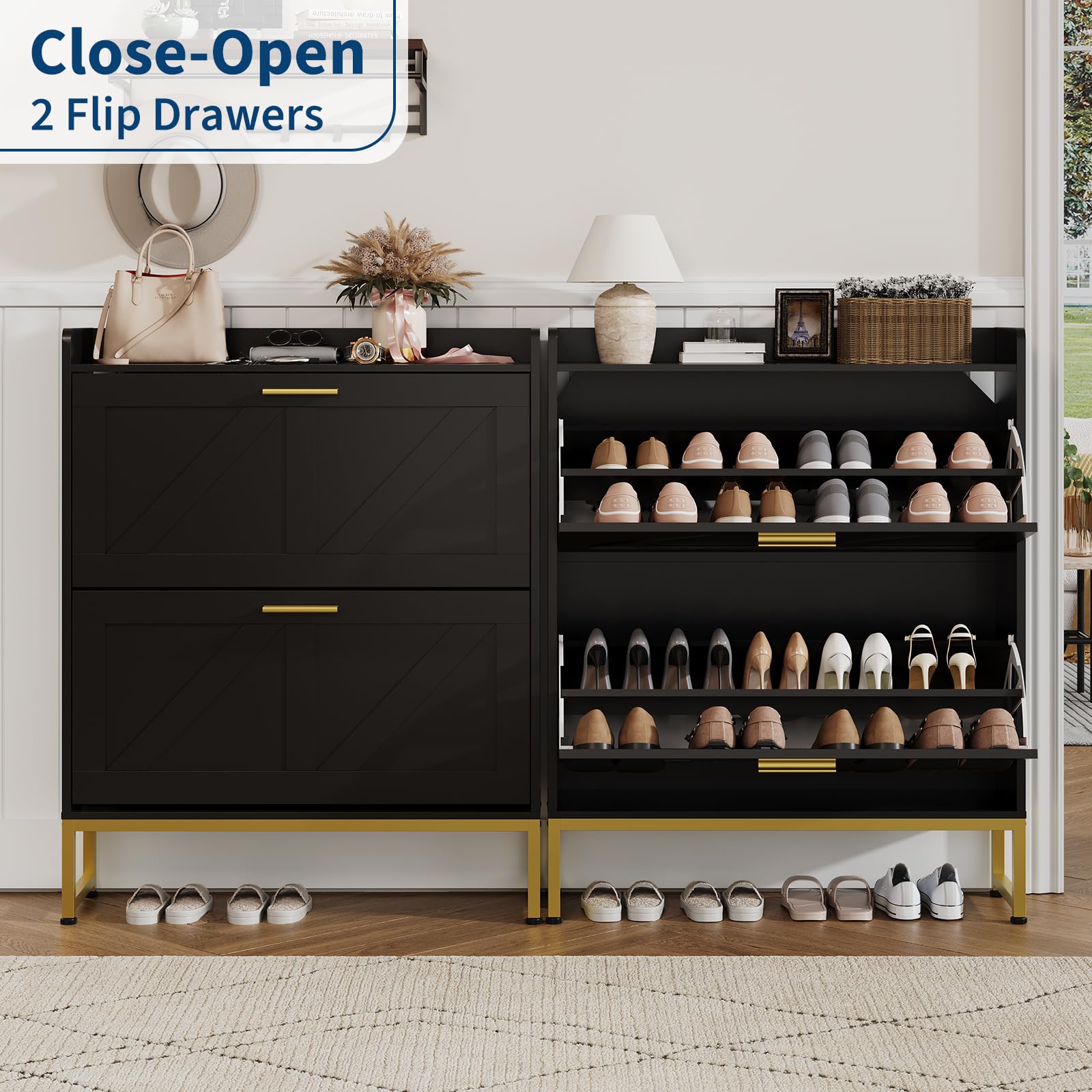 Narrow Shoe Cabinet For Entryw - Shoe Rack Cabinet Narrow Entryway 评论和价格