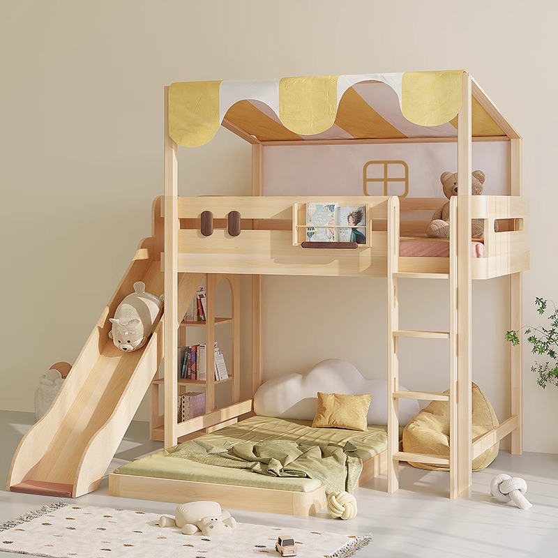 Bunk bed slide single sale chi - Bunk Bed With Stairs And Slide 评论和价格