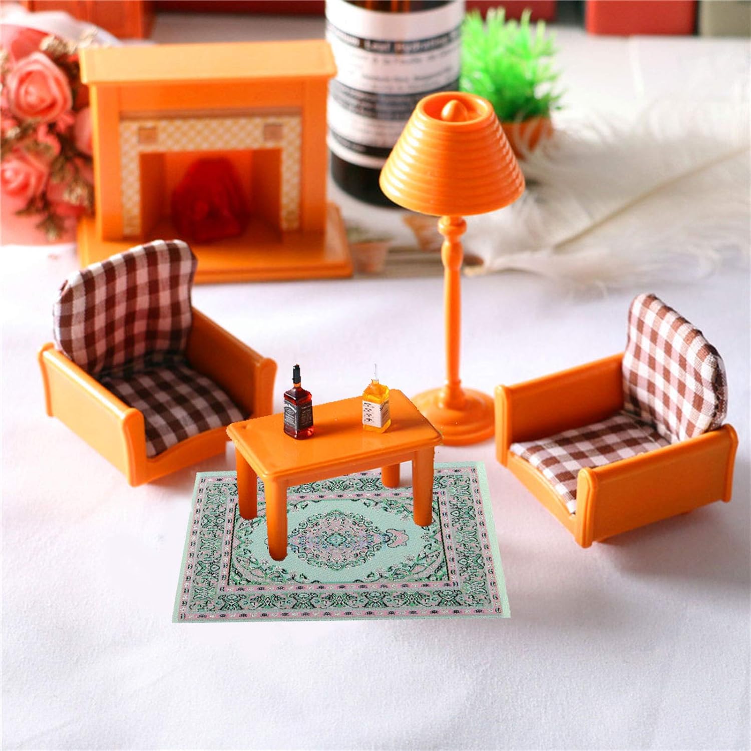 1/12 Scale Dollhouse Furniture - Bedroom Furniture 评论和价格