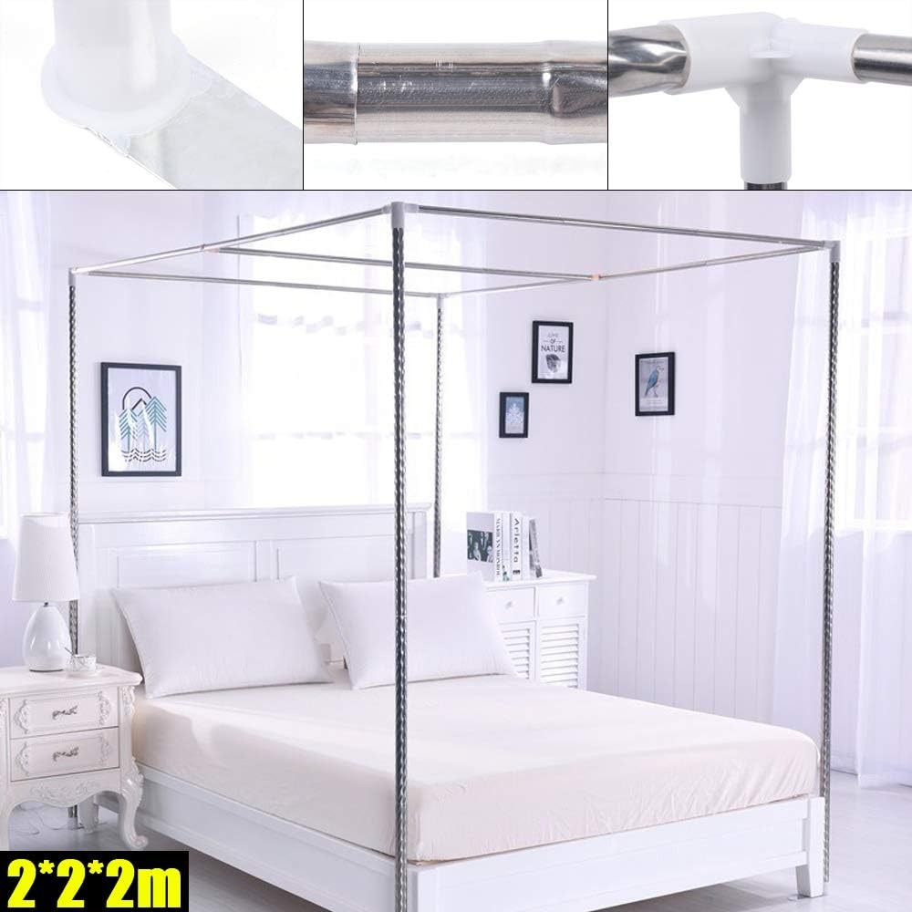 Stainless Steel Canopy Bed Fra - Canopy Bed Frame Metal Queen 评论和价格