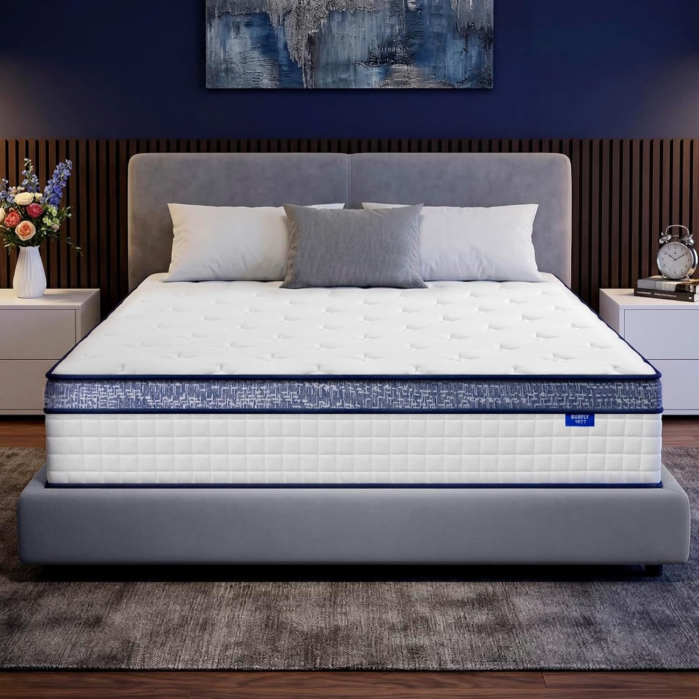 Queen Mattress, 12 Inch Hybrid - Memory Foam Mattress In A Box Queen 评论和价格
