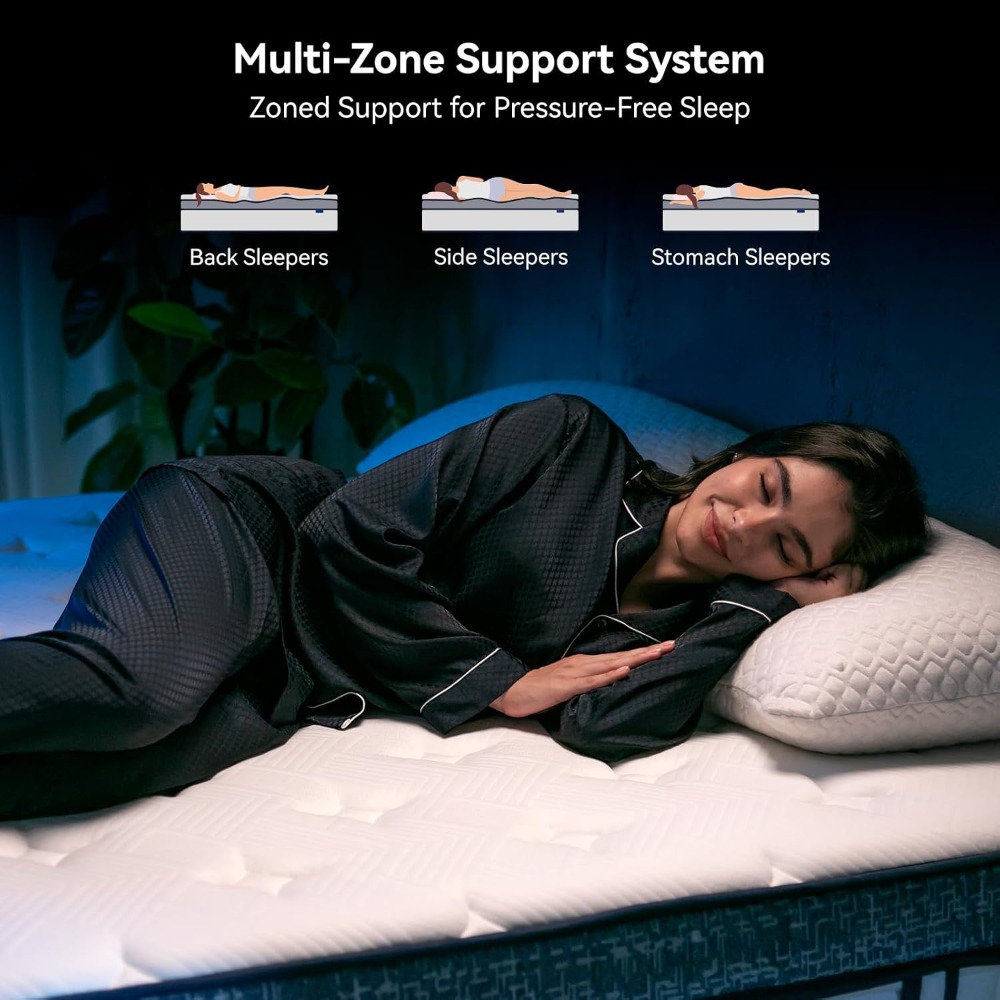 Queen Mattress, 12 Inch Hybrid - Memory Foam Mattress In A Box Queen 评论和价格