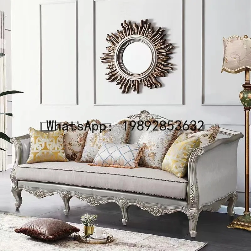 H5.15  all-solid wood sofa lea - Sofas 评论和价格