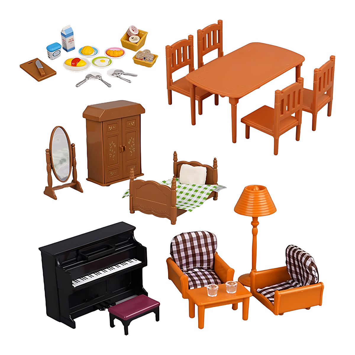 Miniature Furniture 1:12 Dollh - Bedroom Furniture 评论和价格