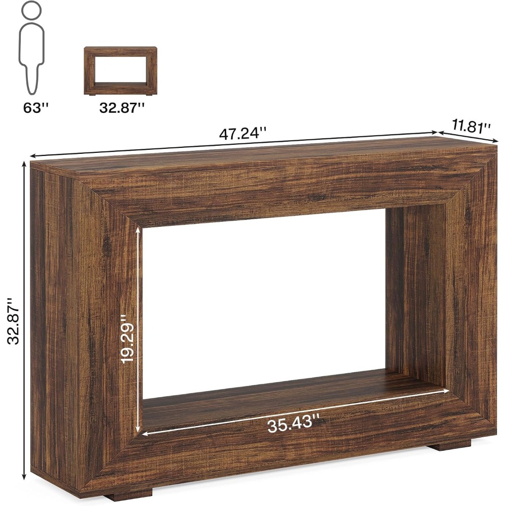 47 Inch Farmhouse Console Tabl - Tables 评论和价格