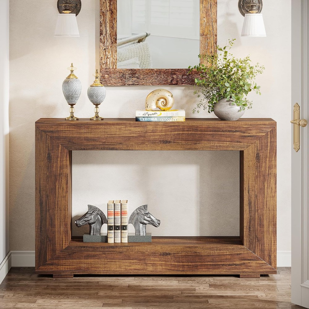 47 Inch Farmhouse Console Tabl - Tables 评论和价格