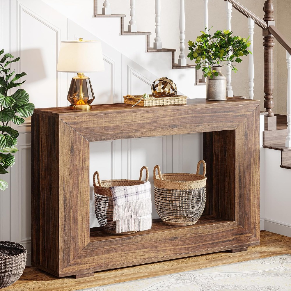 47 Inch Farmhouse Console Tabl - Tables 评论和价格