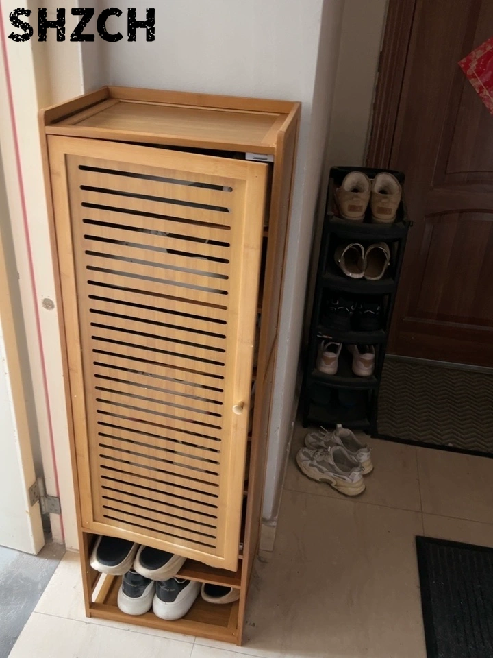 Narrow Small Shoe Rack with Do - Shoe Rack Cabinet Narrow Entryway 评论和价格
