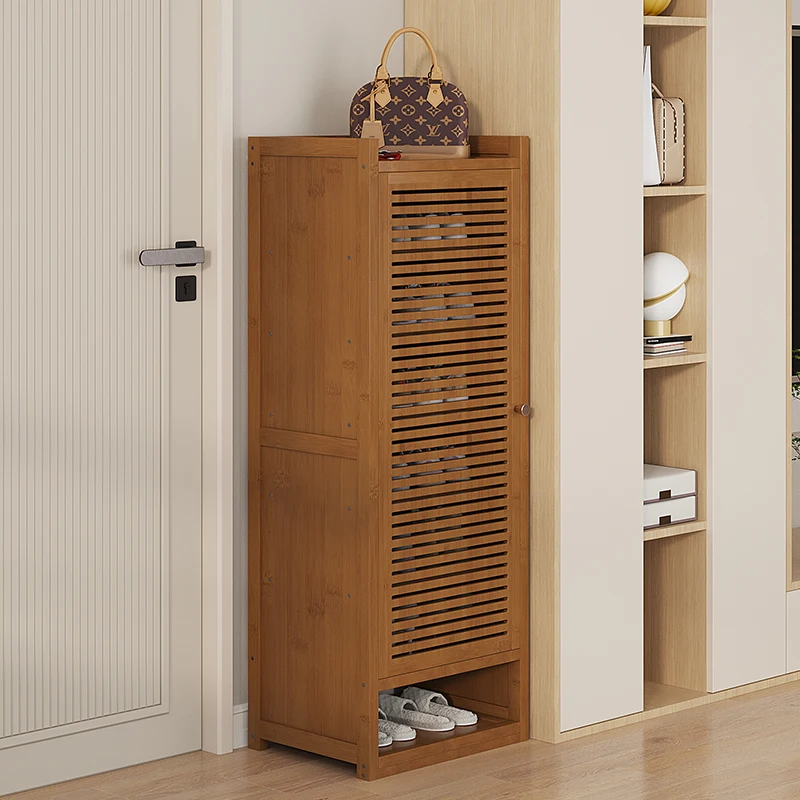 Narrow Small Shoe Rack with Do - Shoe Rack Cabinet Narrow Entryway 评论和价格