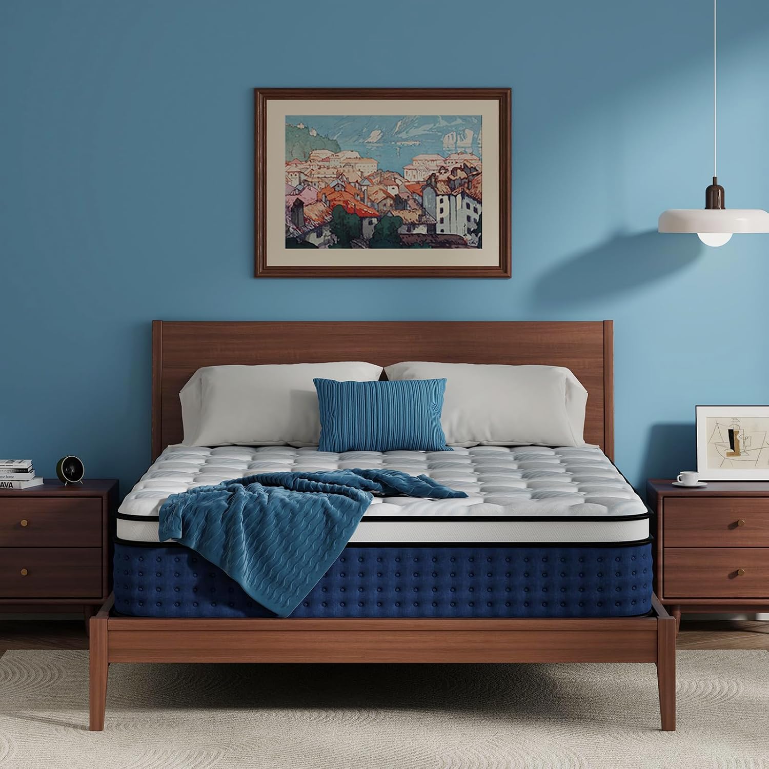 Mattress,Hybrid Queen Size Mat - Memory Foam Mattress In A Box Queen 评论和价格