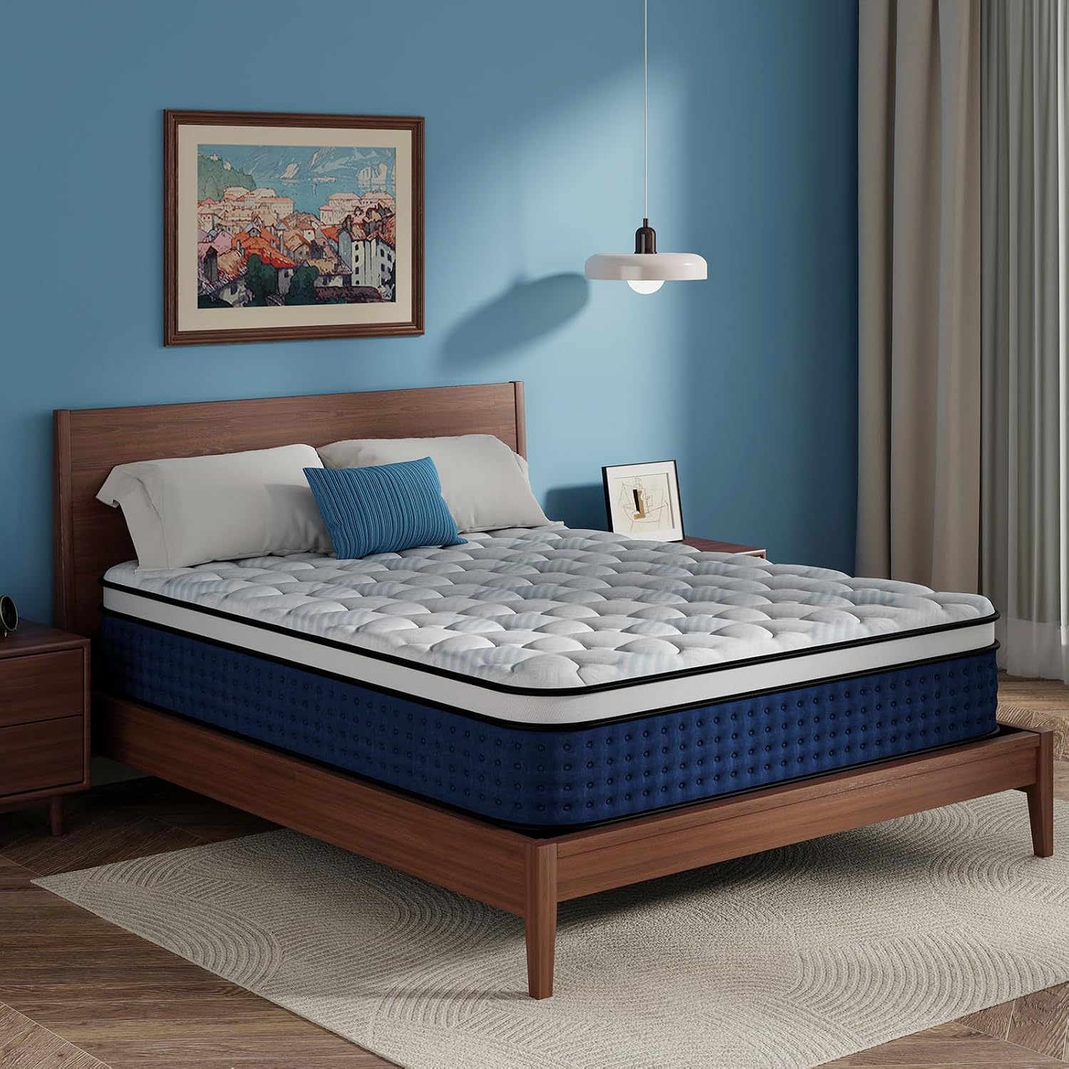 Mattress,Hybrid Queen Size Mat - Memory Foam Mattress In A Box Queen 评论和价格